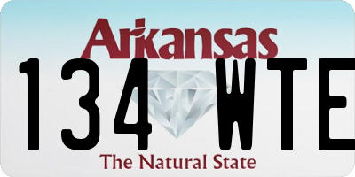 AR license plate 134WTE