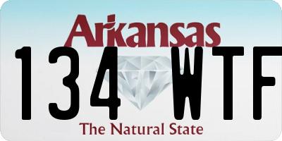 AR license plate 134WTF
