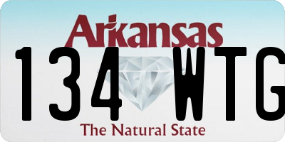 AR license plate 134WTG