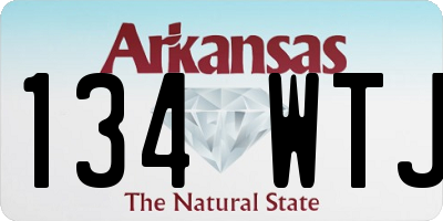 AR license plate 134WTJ