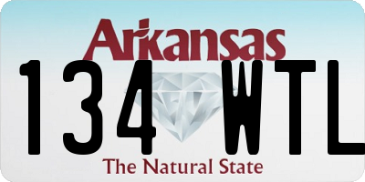 AR license plate 134WTL