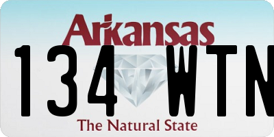 AR license plate 134WTN
