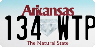 AR license plate 134WTP