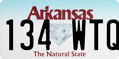 AR license plate 134WTQ