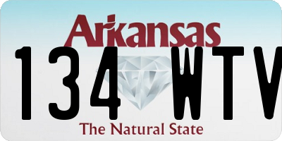 AR license plate 134WTV