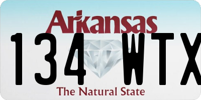 AR license plate 134WTX