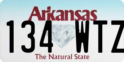 AR license plate 134WTZ
