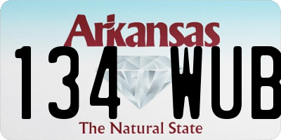 AR license plate 134WUB