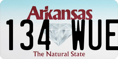 AR license plate 134WUE