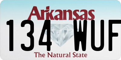 AR license plate 134WUF