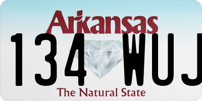 AR license plate 134WUJ