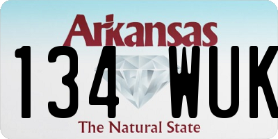 AR license plate 134WUK