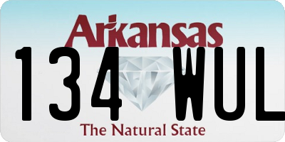AR license plate 134WUL