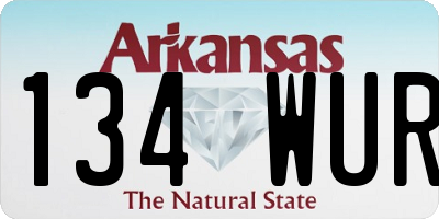 AR license plate 134WUR