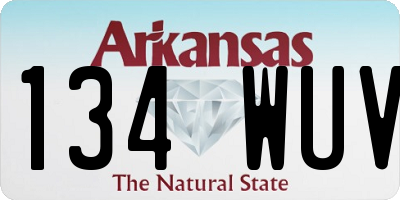 AR license plate 134WUV