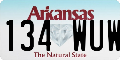 AR license plate 134WUW