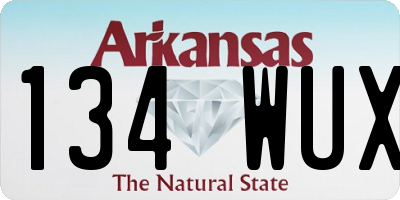 AR license plate 134WUX