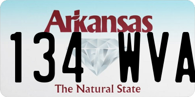 AR license plate 134WVA