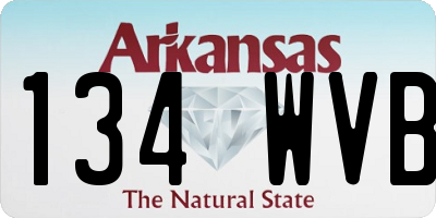 AR license plate 134WVB