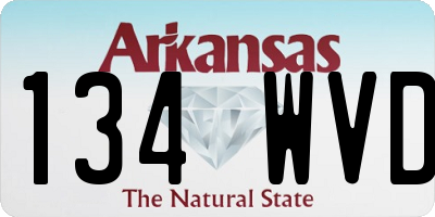 AR license plate 134WVD