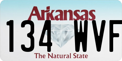 AR license plate 134WVF