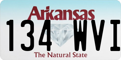 AR license plate 134WVI