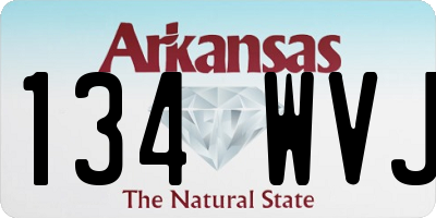 AR license plate 134WVJ