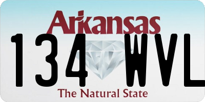 AR license plate 134WVL