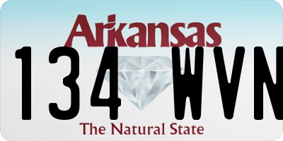 AR license plate 134WVN