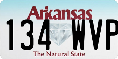 AR license plate 134WVP
