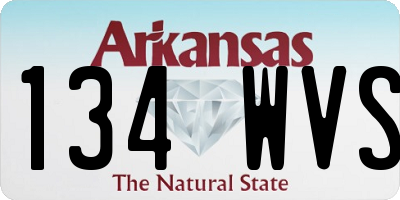 AR license plate 134WVS