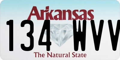 AR license plate 134WVV