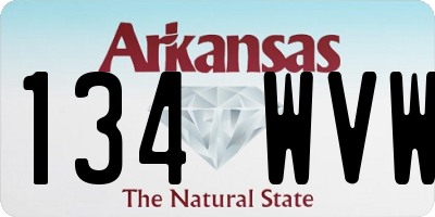 AR license plate 134WVW