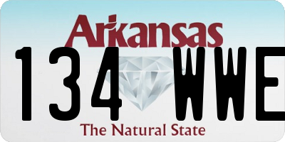 AR license plate 134WWE
