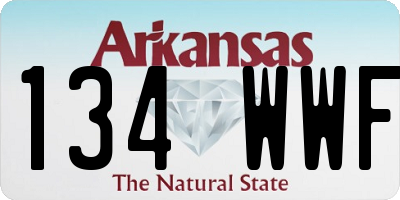 AR license plate 134WWF