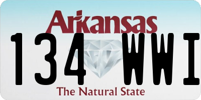 AR license plate 134WWI