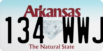 AR license plate 134WWJ