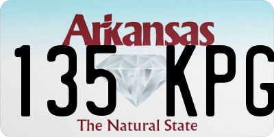 AR license plate 135KPG