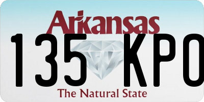 AR license plate 135KPO