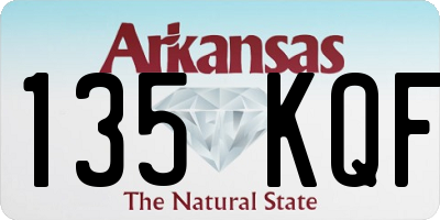 AR license plate 135KQF