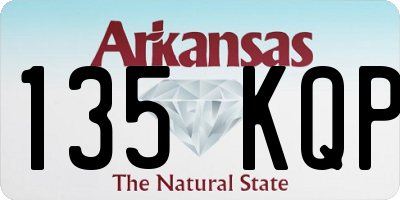 AR license plate 135KQP