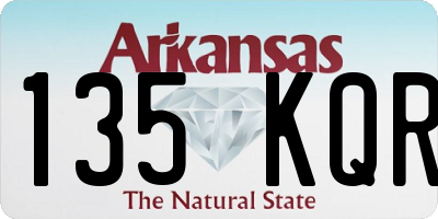 AR license plate 135KQR