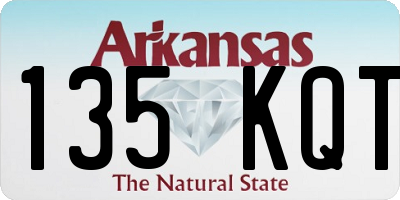 AR license plate 135KQT