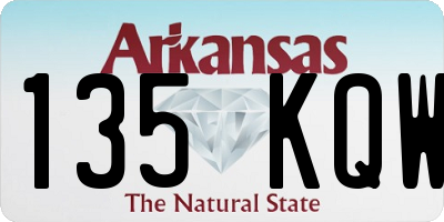 AR license plate 135KQW