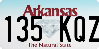 AR license plate 135KQZ