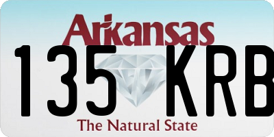 AR license plate 135KRB