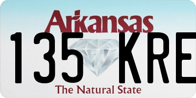 AR license plate 135KRE