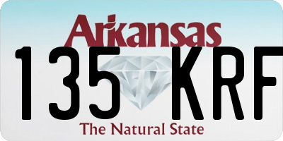 AR license plate 135KRF