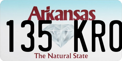 AR license plate 135KRO