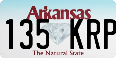 AR license plate 135KRP